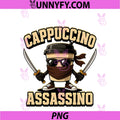 Cappuccino Assassino PNG, Kawaii Meme Viral Italian Brainrot PNG