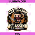 Cappuccino Assassino PNG, Kids Surreal Italian Brainrot PNG