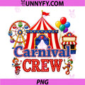 Carnival Crew Funny PNG, Circus Staff Circus Theme Party PNG