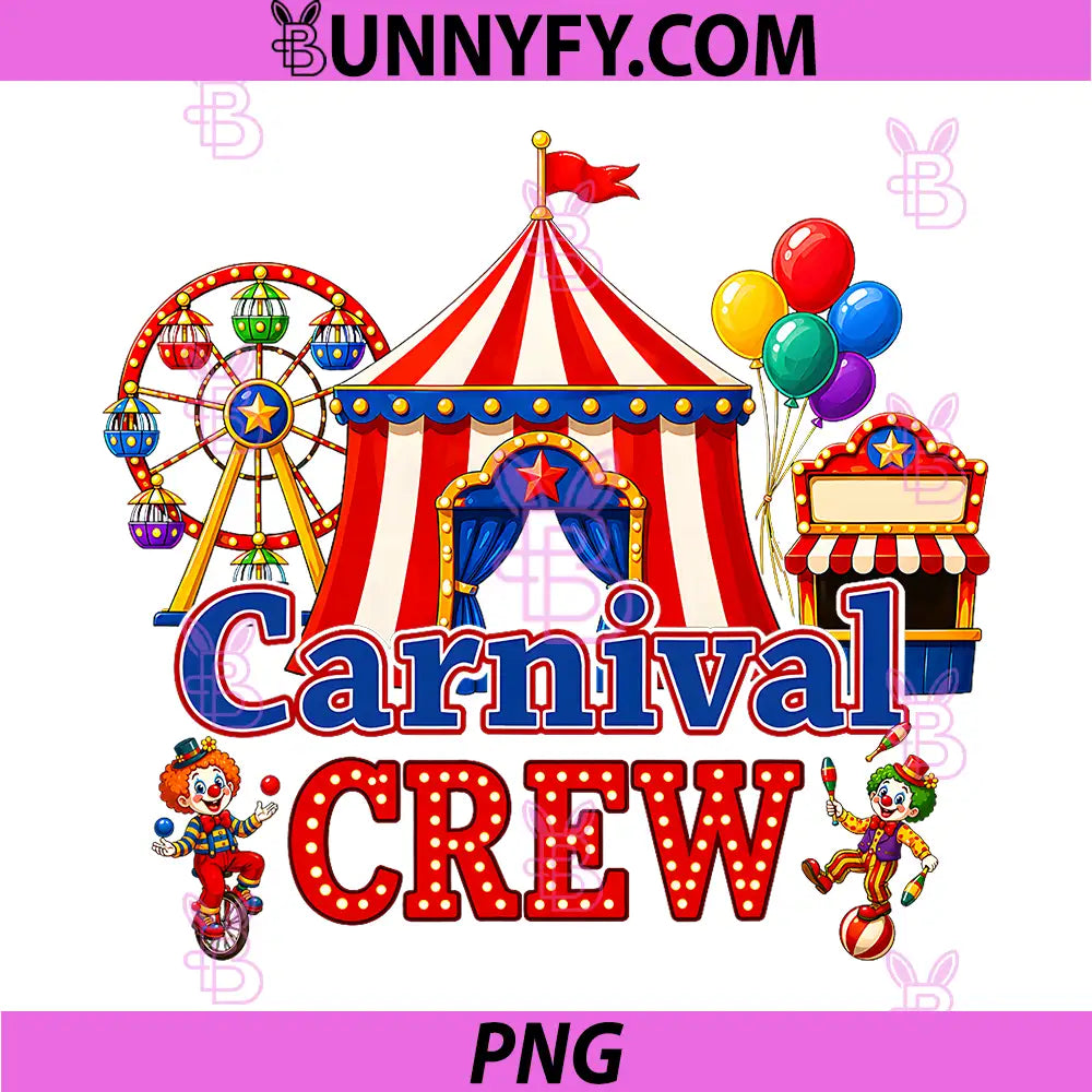 Carnival Crew Funny PNG, Circus Staff Circus Theme Party PNG