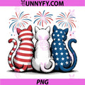 Cat American Flag Fireworks PNG, Patriotic USA 4th of July Performance PNG