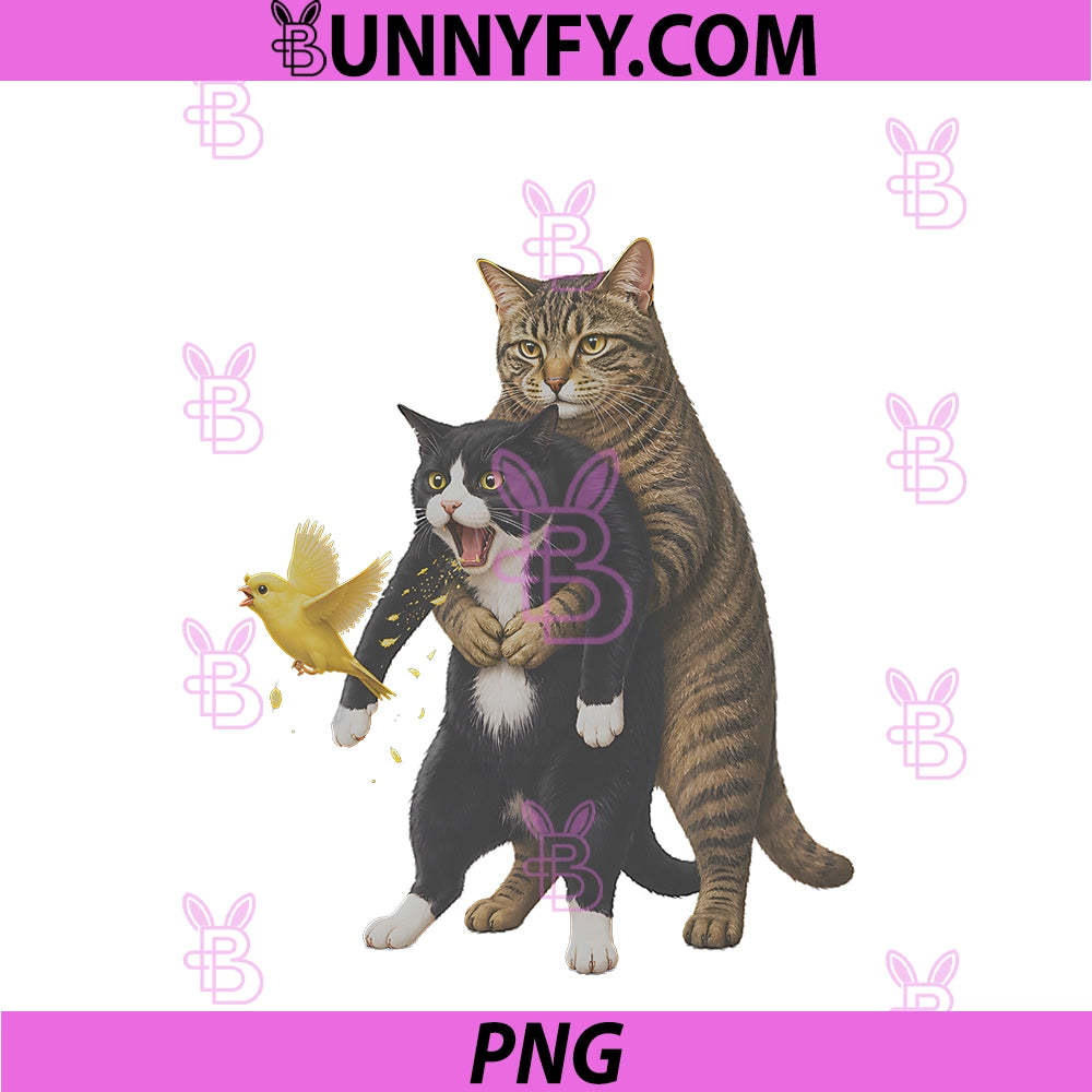 Cat Heimlich Maneuver PNG, Funny Feline Rescue Humor PNG