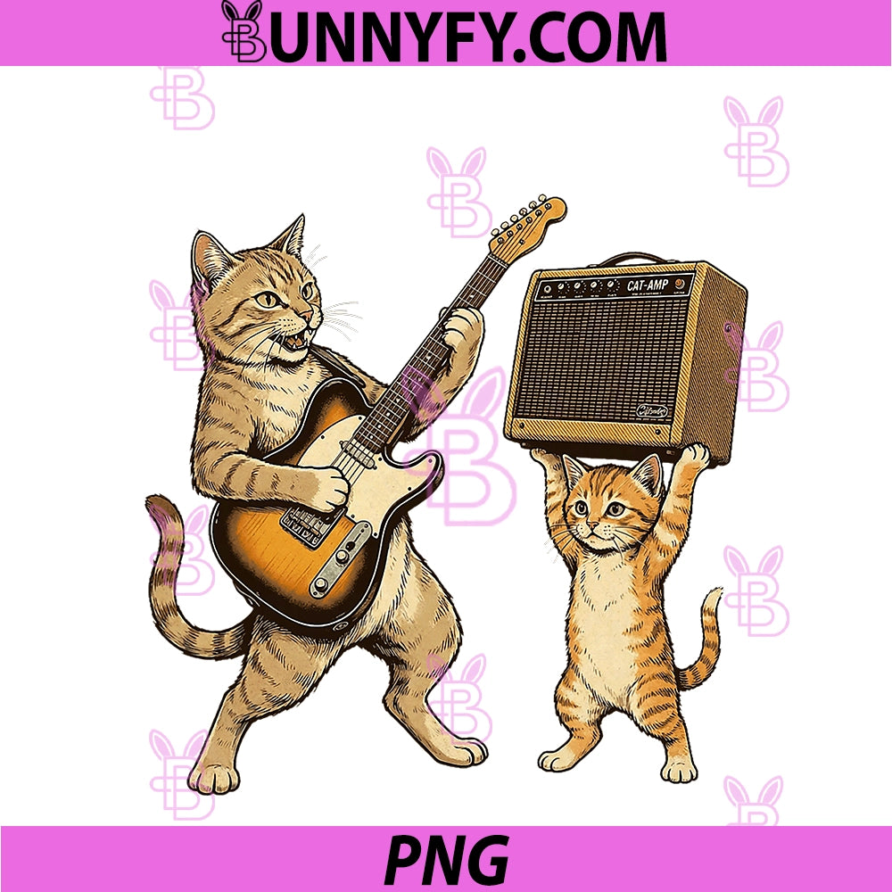 Cat Playing Guitar PNG, Men Rock Star Rock And Roll PNG
