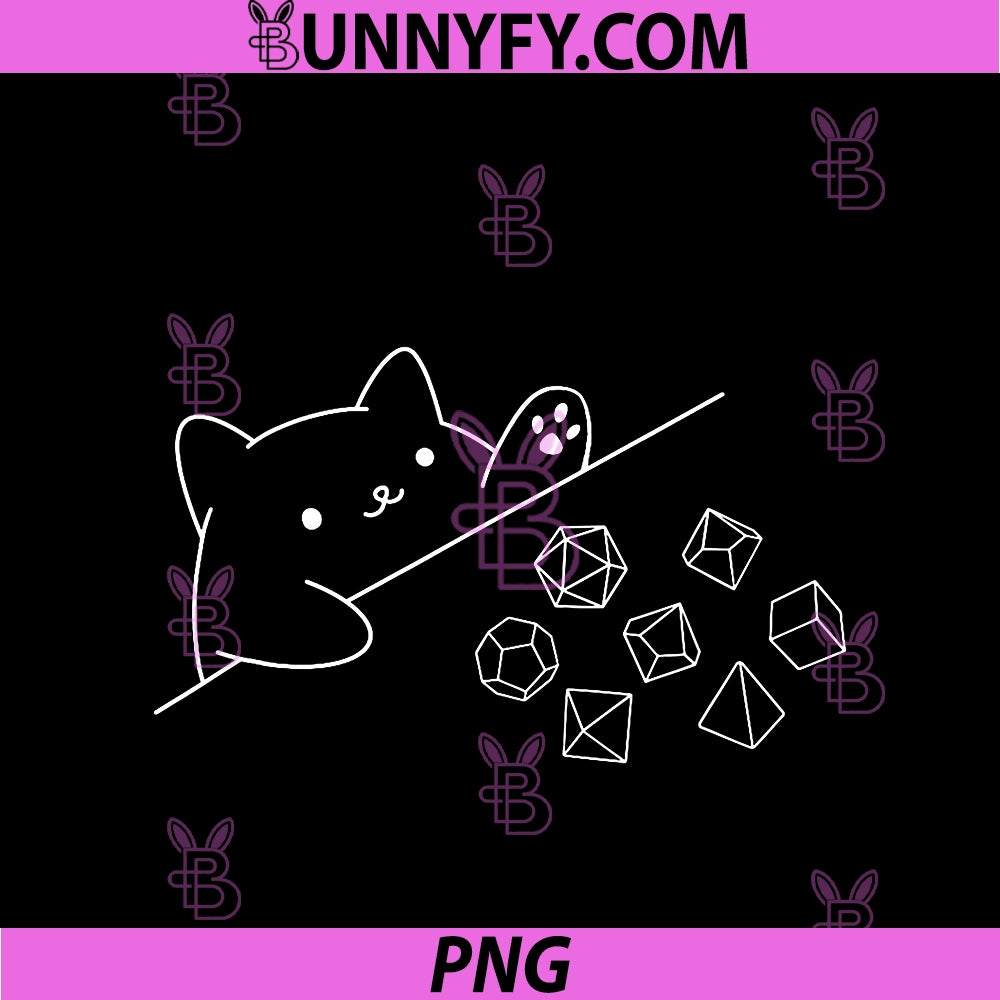 Cat Rolling Dice PNG, RPG Tabletop Games D20 Tabletop PNG