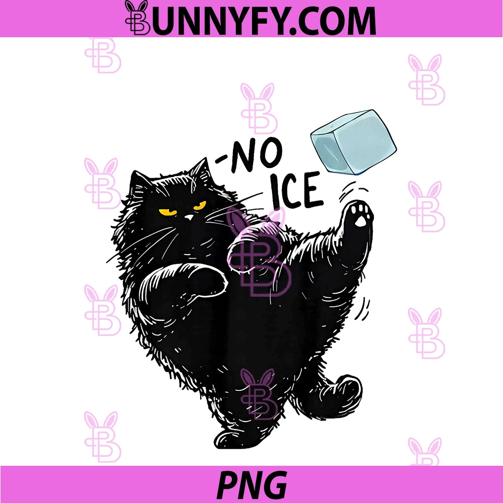 Cat Says NO ICE PNG, Funny Cat Meme PNG