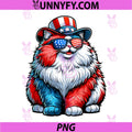 Cat USA Flag Patriotic 4th of July PNG, Cute Cat Lover Performance PNG