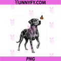 Catahoula Leopard Dog PNG, Butterfly Dog Lover PNG