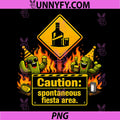 Caution Spontaneous Fiesta Area PNG, Party Crew Tequila Joke PNG