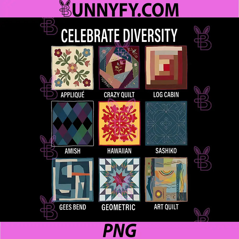 Celebrate Diversity PNG, Quilting Craft Patchwork Diversity PNG