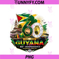 Celebrating 60 Years PNG, Of Independence Guyana Diamond Jubilee PNG