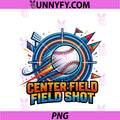 Center Field Shot PNG, Baseball Speed Impact Graphic PNG