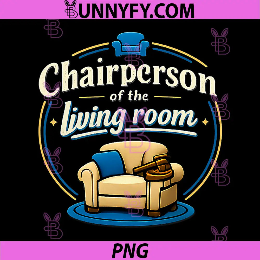 Chairperson of The Living Room PNG, Badge Design PNG