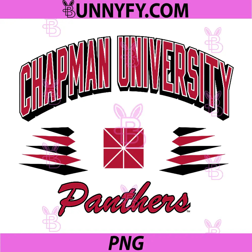Chapman Panthers Retro PNG, Diamond White Officially Licensed PNG