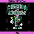Charged for Success PNG, Electrician Humor Battery Thumbs Up PNG 