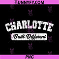 Charlotte Built Different PNG, City Pride Sports Style PNG