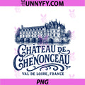 Château De Chenonceau Val De Loire France PNG, Navy Print PNG