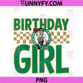 Checked NBA PNG, Boston Celtics Birthday Girl Logo PNG