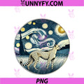 Cheetah Zoo Animal PNG, Van Gogh Starry Night Style PNG