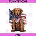 Chesapeake Bay Retriever 4th Of July PNG, Patriotic Dog PNG