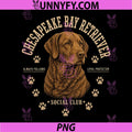 Chesapeake Bay Retriever Social Club PNG, Loyal Breed Protector PNG