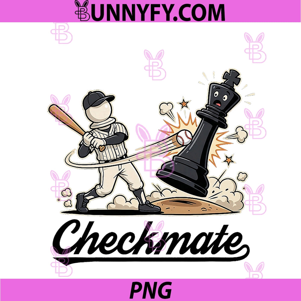 Chess Baseball PNG, Batter Pawn Vs King Pitcher Gift PNG