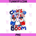 Chicka Boom Boom PNG, Funny Chicken Patriotic 4th Of July PNG