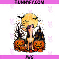 Chihuahua Howling At The Moon PNG, Dog Lover Fall Halloween PNG