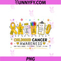 Childhood Cancer Awareness Support PNG, Squad PNG