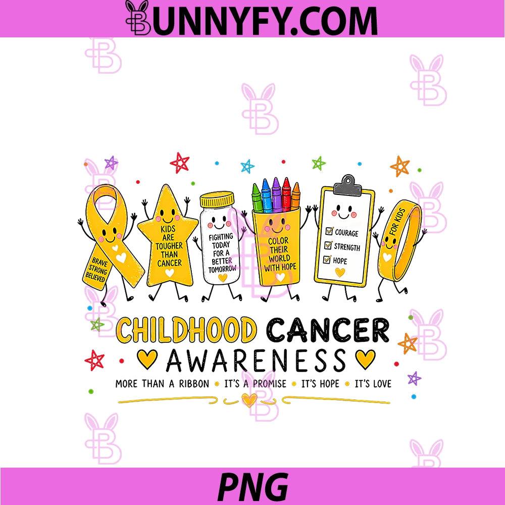 Childhood Cancer Awareness Support PNG, Squad PNG