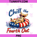 Chill The Fourth Out PNG, Funny Chihuahua Dog Lover PNG