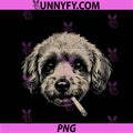 Chillin' Dog Smoking Cigarette PNG, Funny Pet Owner Design PNG