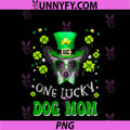 Chinese Crested Dog One Lucky Dog Mom PNG, Dogs St Patrick's Day PNG