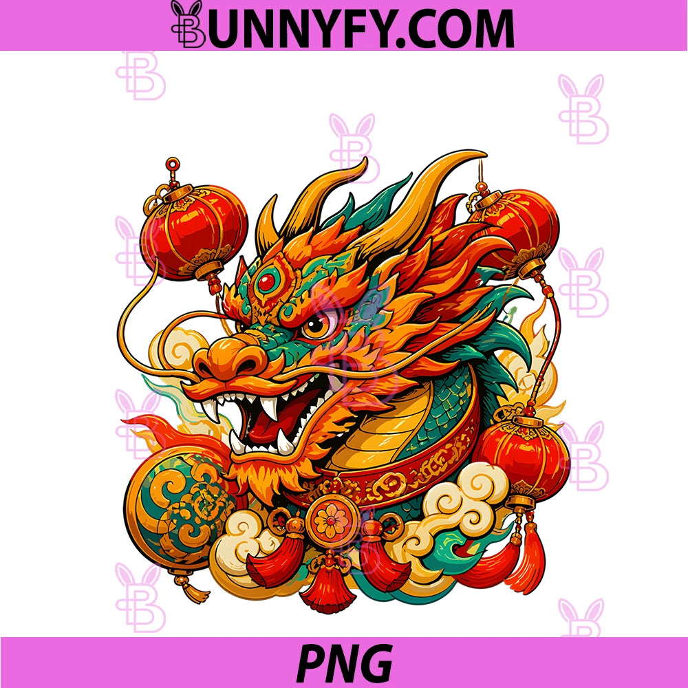 Chinese Dragon Lantern Festival PNG, Lunar New Year PNG