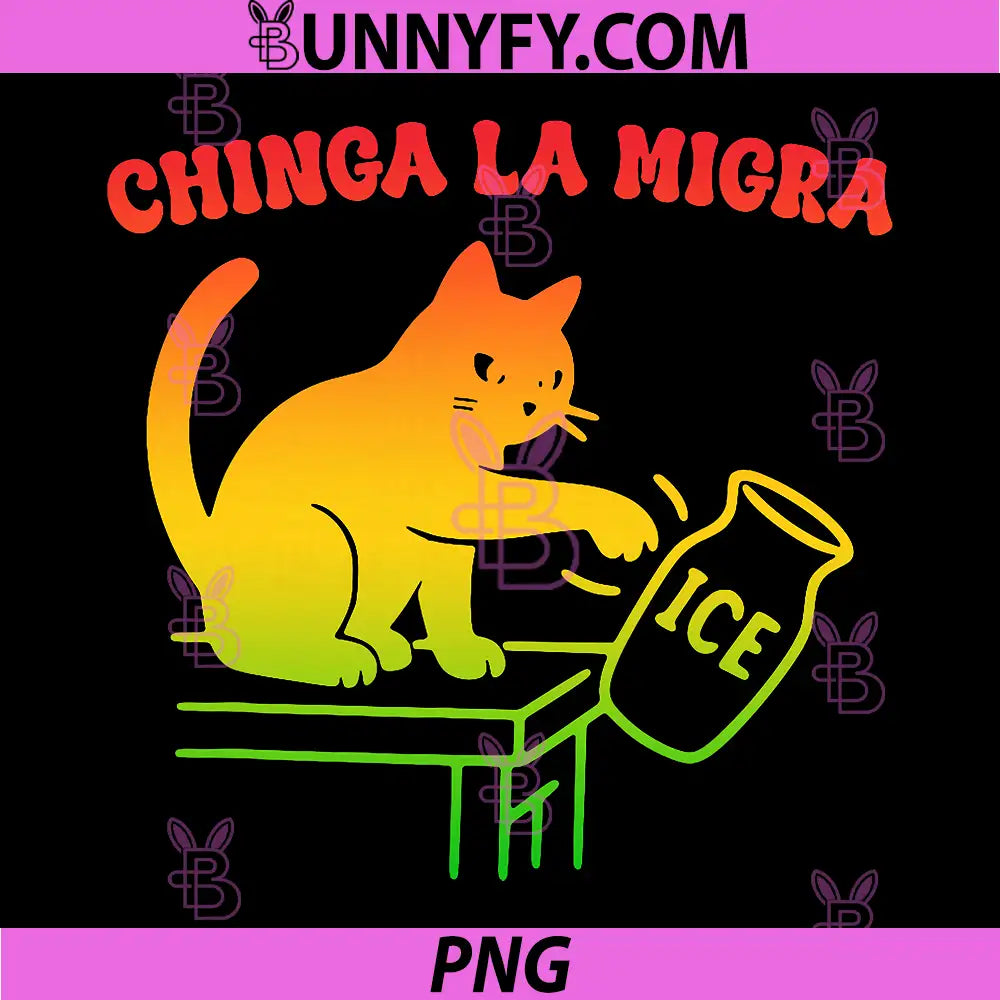 Chinga La Migra PNG, Funny Humorous Design PNG