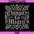 Chinga La Migra Gothic Typography PNG, Immigration Activist Art PNG