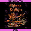 Chinga La Migra Cat Drinking Graphic PNG, Funny Mexican Cat Art PNG