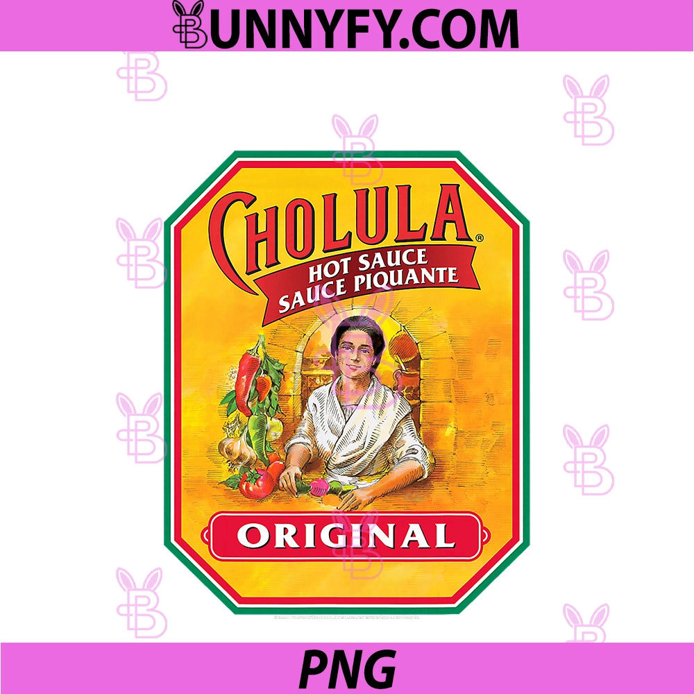 Cholula Hot Sauce Bottle Lable Casual PNG, Foodies PNG