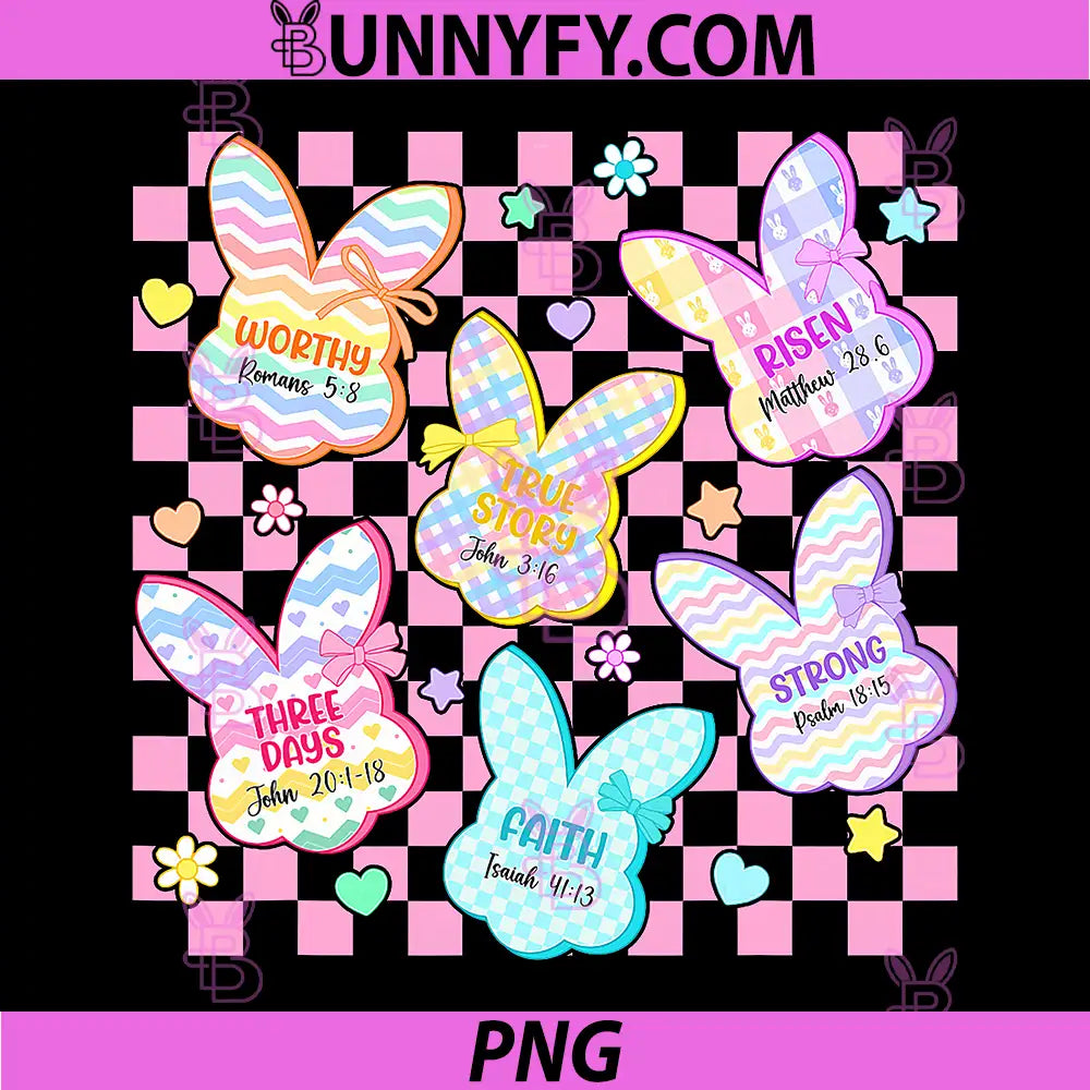 Christian Bunny He is Risen PNG, True Story Easter Day PNG