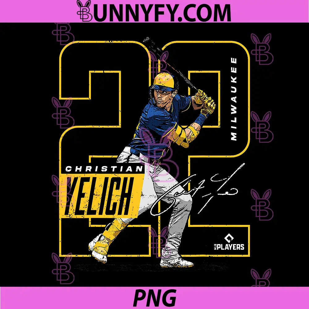 Christian Yelich Milwaukee PNG, MLB Baseball Players MLBCY201M PNG