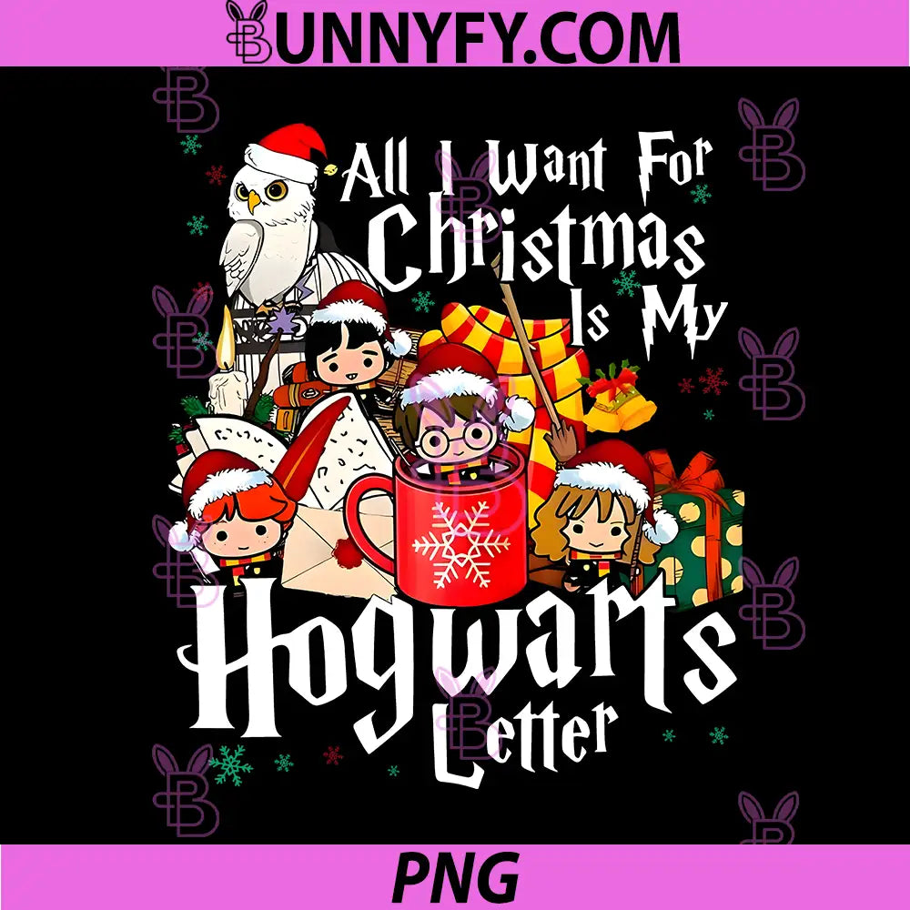 Christmas Is My Hogwarts Letter PNG, Harry Potter Christmas PNG