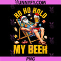 Christmas in July Hoho Hold My Beer PNG, Santa Hawaii Summer PNG
