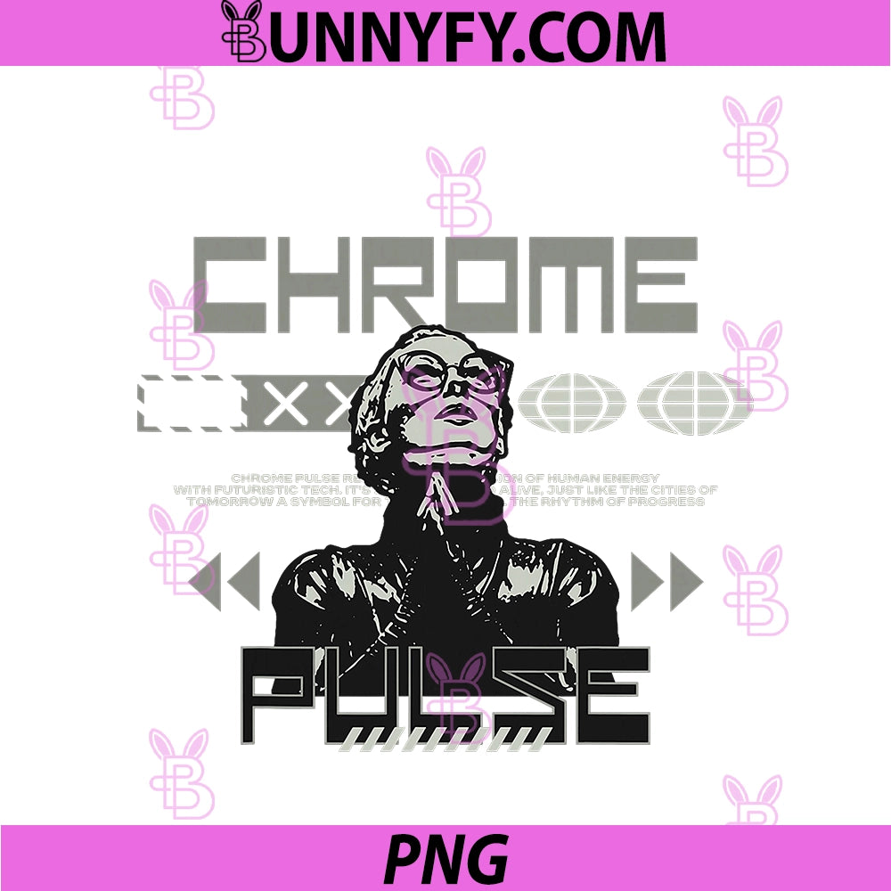 Chrome-Pulse PNG, Y2K PNG