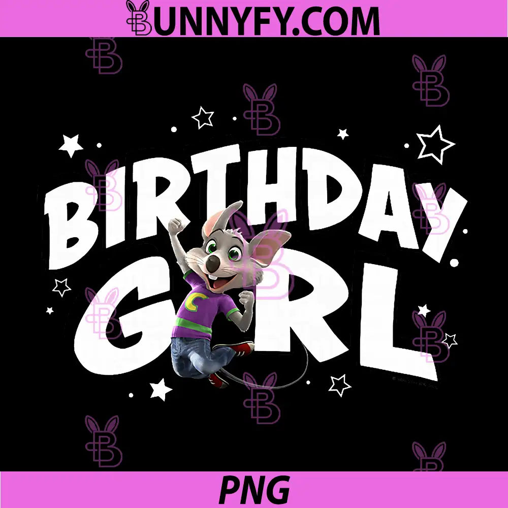 Chuck E. Cheese PNG, Birthday Girl PNG