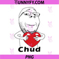 Chud Guy Love PNG, Chud Guy Heart PNG