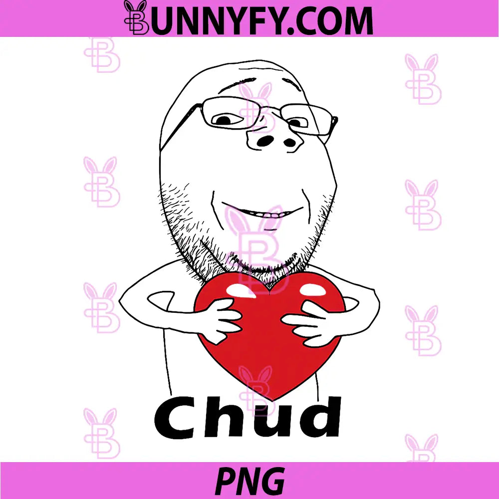 Chud Guy Love PNG, Chud Guy Heart PNG