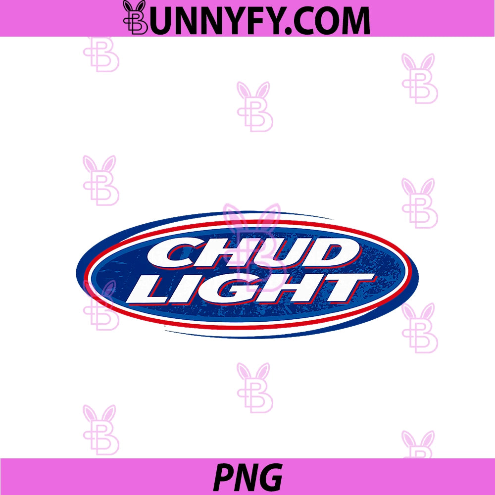 Chud Light PNG, Funny Parody Beer Style Humor Design PNG