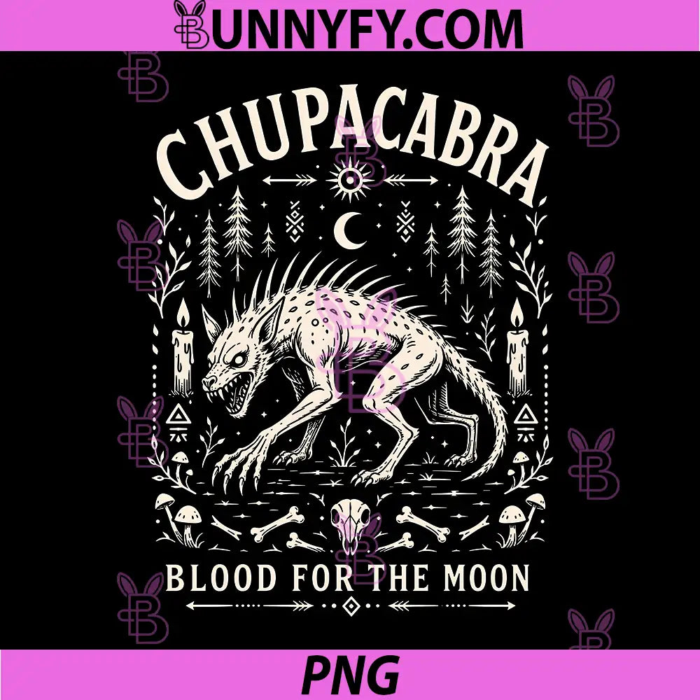 Chupacabra Cryptid Lover PNG, Gothic Dark Myth Cryptozoology PNG