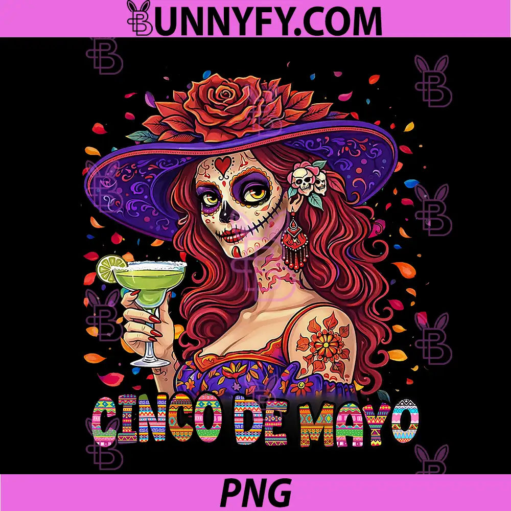 Cinco De Mayo Mexican PNG, De Mayo Sugar Skull PNG
