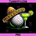 Cinco de Mayo Golf Ball with Sombrero PNG, Margarita Golfer PNG
