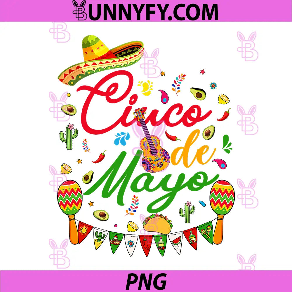 Cinco de Mayo PNG, Lets Fiesta Mexican Party PNG